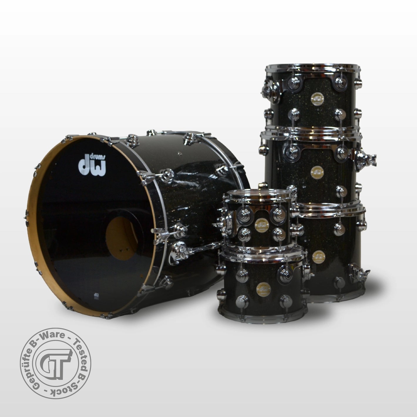 DW Collectors Maple Shell Black Ice (22/14/13/12/10/08)