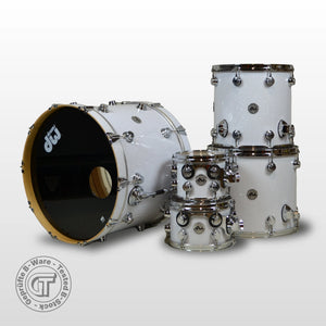 DW Collectors Maple Shell White Glass (22/16/14/10/08)