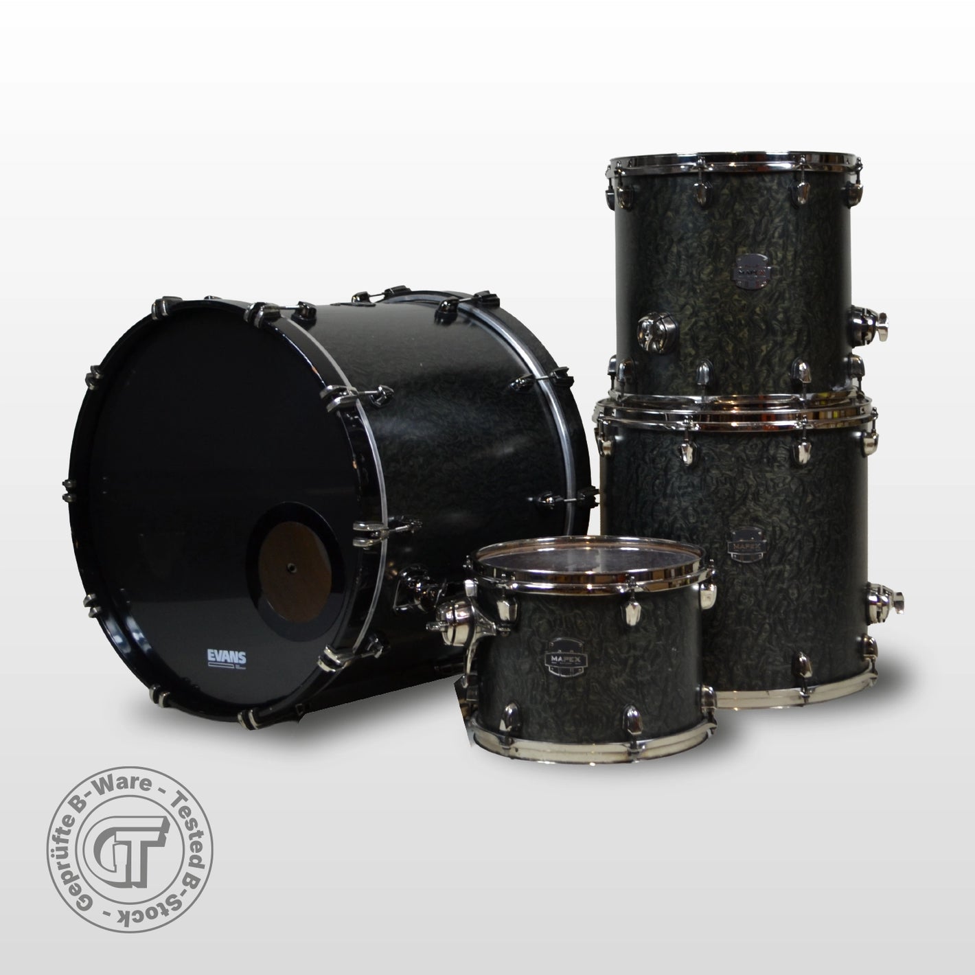 Mapex Saturn IV Exotic Satin Black (22/16/14/12)